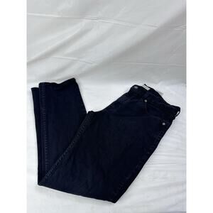 Levi Strauss Signature S37 Jeans Men 33 x 30 Slim Straight Black Denim Pre Owned